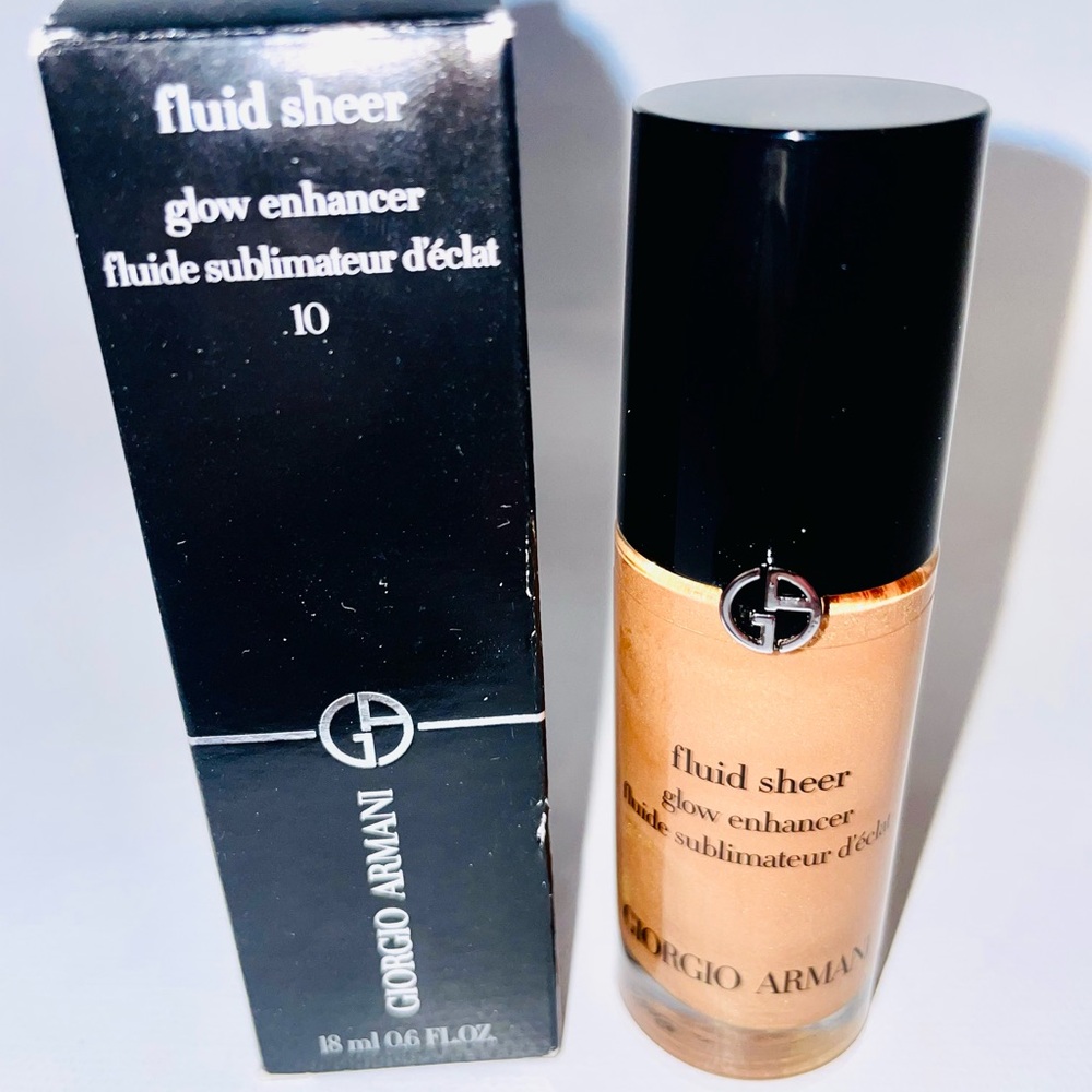 Giorgio Armani Fluid Sheer Glow Enhancer # 10 Bronze 🤩100% Original - Picture 9 of 13